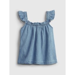 GAP Children's Denim Ruffle Top - Girls