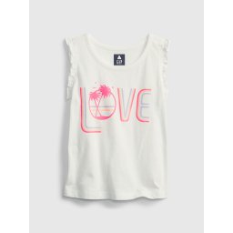 GAP Children's Top 100% Organic Cotton Mix and Match Graphic Tank - Girls