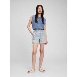 GAP Striped Denim Shorts - Ladies