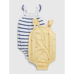 GAP Baby bodysuit made of organic cotton, 2 pcs - Girls