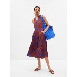 GAP Patterned Midi Dress - Ladies