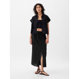 GAP Linen Midi Skirt Utility - Ladies