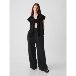 GAP Muslin Wide Leg Trousers - Women