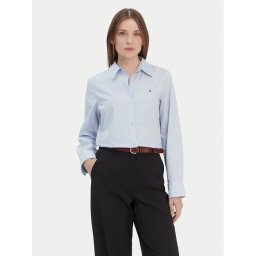 Tommy Hilfiger Риза Ess WW0WW47169 Светлосиньо Regular Fit