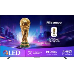 Телевизор Hisense, 100'' E7Q PRO,QLED Smart, FALD, 144Hz, 5000:1,Quantum Dot, Dolby vision ,Vidaa, ADS, Black