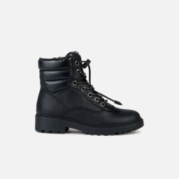 Black Girls Ankle Boots Geox Casey B ABX - Girls