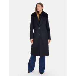 Guess Вълнено палто W5BL19 W2642 Черен Regular Fit