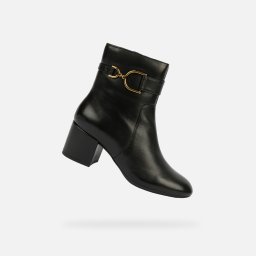 Black women's ankle boots Geox Eleana - Women's