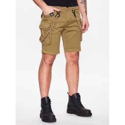 Alpha Industries Шорти от плат Utility 116213 Бежов Slim Fit