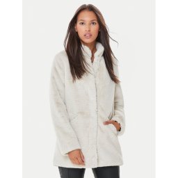 ONLY Кожено палто Vida 15164600 Бежов Regular Fit