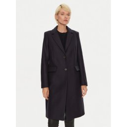 Tommy Hilfiger Вълнено палто WW0WW42738 Тъмносин Regular Fit