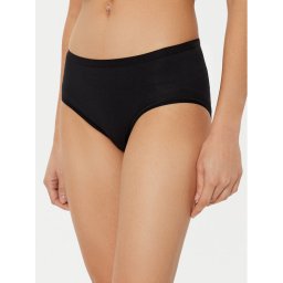 Triumph Комплект класически бикини с висока талия Sense Of Cotton 10225046 Черен