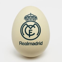 Real Madrid дървено великденско яйце бяло