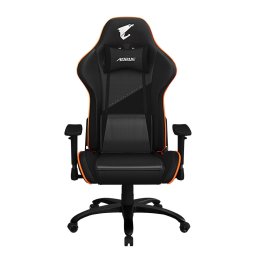 Геймърски стол Gigabyte Aorus AGC310, до 150kg, изкуствена кожа, люлеещ механизъм, газов амортисьор, черен