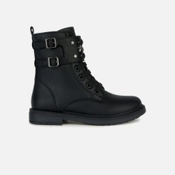 Black Girls Ankle Boots Geox Eclair - Girls