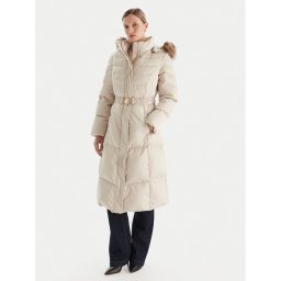 Guess Пухено яке W5BL29 W2802 Екрю Regular Fit