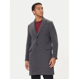 United Colors Of Benetton Вълнено палто 2X59UN05M Сив Regular Fit