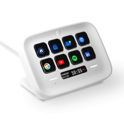 Стрийминг контролер Elgato Stream Deck Neo, 8 цветни LCD бутона, 2 тъч бутона, USB