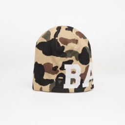 Шапка A BATHING APE 1St Camo Knit Cap Yellow Universal