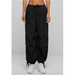 Women's Cargo Parashute Pants - Black