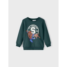 NAME IT Суитшърт SPIDER-MAN 13210737 Зелен Regular Fit