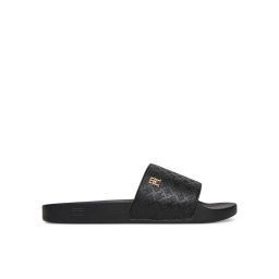 Tommy Hilfiger Чехли Th Monogram Poolside FW0FW08525 Черен