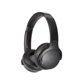 Слушалки Audio-Technica ATH-S220BT, безжични/жични, Bluetooth, микрофон, до 60 часа време на работа, черни