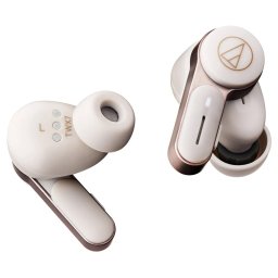 Слушалки Audio-Technica ATH-TWX7, безжични, Bluetooth, микрофон, тип "тапи", 5.8mm динамични мембрани, хибридно шумопотискане, до 6.5 часа време на работа, IPX4 водоустойчивост, бели