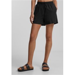 Women's Seersucker Shorts - Black