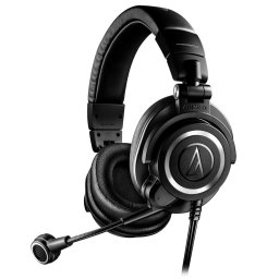 Слушалки Audio-Technica ATH-M50x StreamSet USB, микрофон, 45mm драйвери, USB-A, до 24-bit/96kHz декодиране, черни