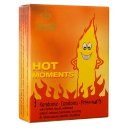 Презервативи "AMOR HOT MOMENTS" 3 бр.