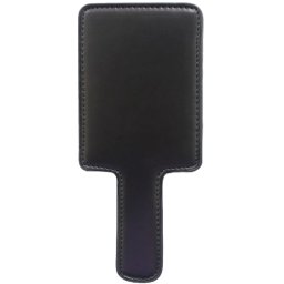 BDSM Плескалка с кожена облицовка "SQUARE BLACK PADDLE" 21 см.