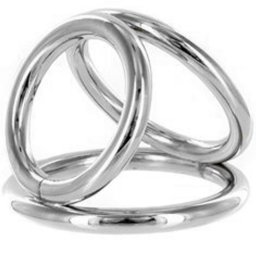 Троен метален пенис ринг "TRIPLE METAL HELIX"