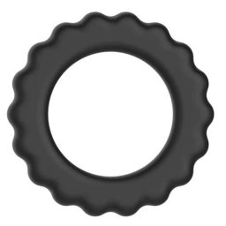 Силиконов пенис ринг и пристегач "DIEN BLACK"