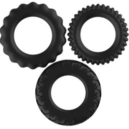 Комплект пенис рингове - пристегачи "TITAN COCKRINGS" 3 бр