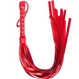 Кожен камшик "FRUSTA SQUASH RED" 45 см.