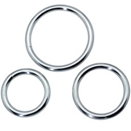 Комплект метални пенис рингове "TIMELESS METAL COCKRINGS" 3 бр