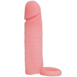 Пенис удължител и удебелител с пристегач "JANGER FLESH" 15 см