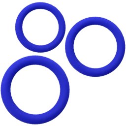 Комплект пенис пристегачи "DIESEL BLUE RING" 3 бр.