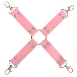 X образен кожен разпределител "MOKKO FETISH PINK"