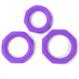 Комплект пенис рингове - пристегачи "AGUSTO SET OF 3" 3 броя