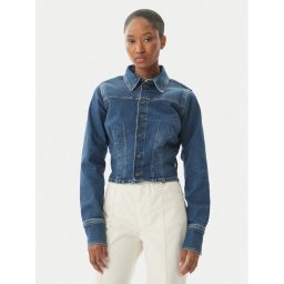 Guess Jeans Дънково яке W6RN84 D7251 Син Classic Fit