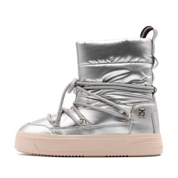 Tommy Hilfiger Lace-Up Metallic Snowboot