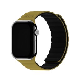 Каишка за часовник Holdit за Apple watch 42( 1,2,3 series) 44/45/46/49 155-210mm,Magnet, Silicone , Warm Olive