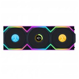 Fan Pack UNI FAN SL LCD 120mm Black