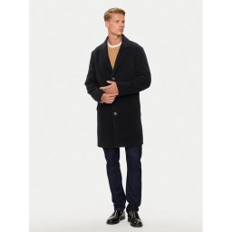 Tommy Hilfiger Вълнено палто MW0MW36611 Черен Regular Fit
