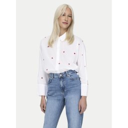 ONLY Риза New 15283743 Бял Box Fit