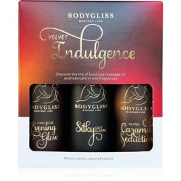 BodyGliss Velvet Indulgence Travel Edition масажно олио на силиконова основа подаръчен комплект 3x50 мл.