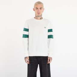 Суитшърт FRED PERRY Peached Tipped Sleeve Sweatshirt Snow White XL