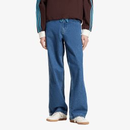 Панталони adidas Firebird Adicolor Denim Pants Medium Blue Denim 28
